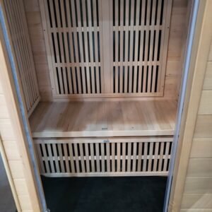 Oasis Korean MicroFibre Floor or Bench Towel (Black) for Far Infrared Saunas